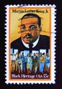 Postage stamp United States of America, USA 1979. Martin Luther King, Jr. and Civil Rights Marchers