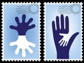 Postage stamp vector Royalty Free Stock Photo