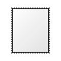 Postage stamp vector blank mockup Royalty Free Stock Photo