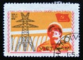 Postage stamp Vietnam, 1982. Worker