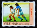 Postage stamp Vietnam, 1989. 1990 World Cup Soccer Championships, Italy