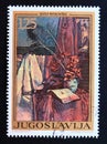 Postage stamp Yugoslavia 1972. Still Life, by Jozef Petkovsek Royalty Free Stock Photo