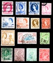 Postage Stamps - Commonwealth of Nations Royalty Free Stock Photo