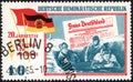 Stamp printed in the Deutsche Demokratische Republik. Stamp printed by Deutsche Demokratische Republik.