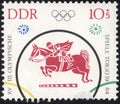 Stamp printed in the Deutsche Demokratische Republik. Stamp printed by Deutsche Demokratische Republik.