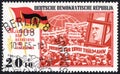 Stamp printed in the Deutsche Demokratische Republik. Stamp printed by Deutsche Demokratische Republik.