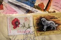 Postage stamps from Hungary Royalty Free Stock Photo