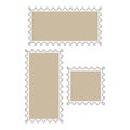 postage stamps icons. Vector illustration. Royalty Free Stock Photo