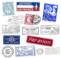 Postage stamps and labels from France