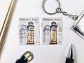 Postage stamps of Malaysia. 2003 Clock tower. Royalty Free Stock Photo