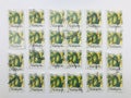 Postage stamps of Malaysia. Malaysia 1986 - National Fruit Series FDC  Kuini Mangifera odorata Royalty Free Stock Photo