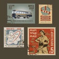 Postage stamps 1 Royalty Free Stock Photo