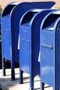 Postal Boxes in A Row Royalty Free Stock Photo