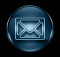 Postal envelope icon dark blue