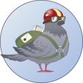 Postal pigeon character