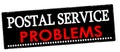 Postal service problems Royalty Free Stock Photo