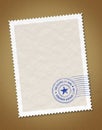 Postal Stamp Royalty Free Stock Photo