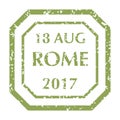 Postal Stamp from Rome