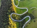 Postalm mountain road in Austria