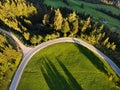 Postalm road in Austria