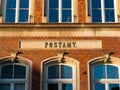 Postamt (Post Office) Sign on an Old Building Royalty Free Stock Photo