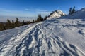 Postavaru Mountains in winter, Romania Royalty Free Stock Photo