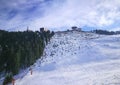 Postavaru Peak in winter , Carpathian Mountains , Romania Royalty Free Stock Photo