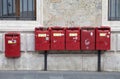 Postbox of an italian postal service provider, Siena, Tuscany, Italy