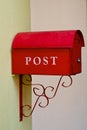 Postbox on the wall Royalty Free Stock Photo