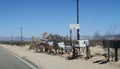 Postboxes on highway