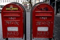 POSTBOXES BY POSTNORD Royalty Free Stock Photo