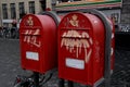 POSTBOXES BY POSTNORD Royalty Free Stock Photo