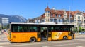 PostBus in the city of Solothurn, Swizerland