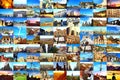 Postcard collage of Barcelona city landmarks