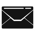 Postcard envelope icon simple vector. Mail letter