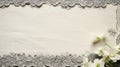 postcard grey scalloped border In