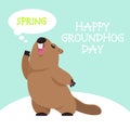 Postcard Groundhog Day