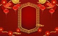 Postcard for Happy Chinese new year. chinese traditional. Chinese background of vector