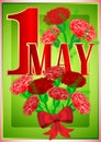 Postcard for holiday of Spring and Labor. Mayday