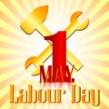 Postcard for holiday of Spring and Labor. Mayday