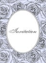 Invitation On A Botanical Background. Postcard With A Floral Pattern. Vintage Design Of Flowers And Leaves.