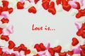 Postcard love you. Royalty Free Stock Photo