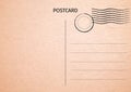 Postcard. Postal card illustration for your design. Travel card Royalty Free Stock Photo