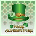 Postcard poster or banner for St. Patrick`s Day