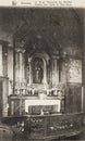 Postcard from 1900-1910 showing the Vierge Miraculeuse des RÃÂ©collets in the church of Notre Dame of Verviers Royalty Free Stock Photo