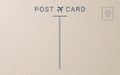 Postcard template. Design of blank travel post card back Royalty Free Stock Photo