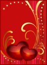 Postcard for Valentine's day Royalty Free Stock Photo