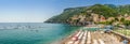 Postcard view of Amalfi, Amalfi Coast, Campania, Italy Royalty Free Stock Photo