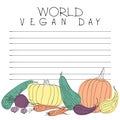 Postcard for World Vegan Day