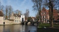 Postcards of Bruges beguinage 5 Royalty Free Stock Photo